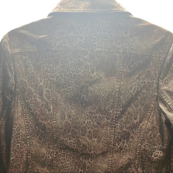 Peck & Peck Weekend, Size 4, Metallic Browns and Mauves, Animal Print Shiny - Picture 12 of 15